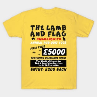 The Lamb and Flag Annual Pub Quiz T-Shirt